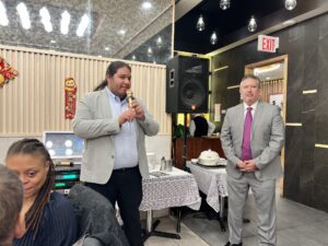 Isaiah Vega Master of Ceremonies Introducing Ricardo Pacheco.